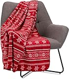 Celebright Weihnachts-Fleece-Überwurf, groß, 127 x 152 cm, Flauschige...
