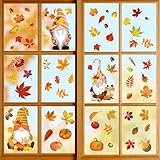 93 Stück Fensterbilder Herbst Thanksgiving Herbstdeko Fenster Aufkleber, Deko...
