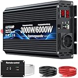 OLTEANP Spannungswandler 12v 230v 3000W -Modifizierte Sinus Wechselrichter 12v...