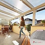 Terrassendach Terrassenüberdachung Carport Komplettset Polycarbonat 16mm...