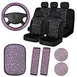 Hapihom 15-teiliges glitzerndes Autositzbezüge-Set für Damen,...