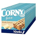 Corny free Weiße Schoko, Müsliriegel OHNE Zuckerzusatz, 10er Pack (10...