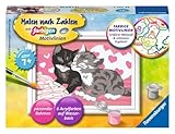 Ravensburger CreArt 28467 - Kuschelkatzen - Malen nach Zahlen Katzen für Kinder...