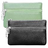 Cosswe 2 Stück schlüsselmäppchen Schlüsseltasche Mini für Damen und...