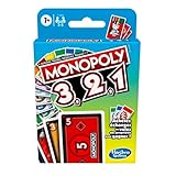 Monopoly Bid Game, Quick-Playing Card Game for 4 Players, Game for Families and...