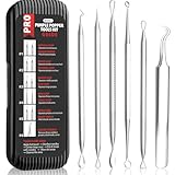 Antonki 6 Stück Mitesserentferner Set (Rostfreier Edelstahl) zum Entfernen von...