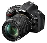 Nikon D5200 SLR-Digitalkamera (24,1 Megapixel, 7,6 cm (3 Zoll) TFT-Display, Full...