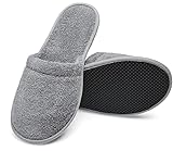 Arus Badepantoletten – 1 Paar Frottee-Slipper aus 100 % Baumwolle –...