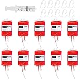 10 Pcs Halloween Trinkgefäß Blutbeutel, Leeren Blutbeutel, Halloween...