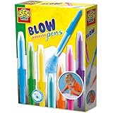 SES Creative | Airbrush Filzstifte zum Aufpusten | 7 lebendige Farben | Misch-...