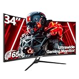 Gawfolk Curved Gaming Monitor 34 Zoll UWQHD 3440x1440P, 1500R Ultrawide PC...