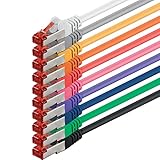 10x 1m Cat6 Cat.6 Ethernet-Kabel Cat 6 Netzwerk-Kabel Patch-Kabel RJ45 SFTP - 10...