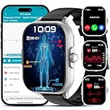 ECG+HRV Smartwatch Herren Damen 2.01”Gesundheitsuhr 𝐄𝐊𝐆...