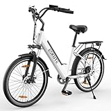 ESKUTE C100 E-Bike, 26 Zoll Elektrofahrrad, E-Cityrad 250W HeckMotor, 375Wh...