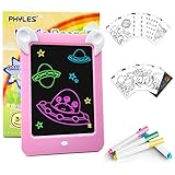 PHYLES Magic Drawing Pad, LED Zaubertafel Kinder 3-12 Jahre, enthält 19 Drawing...