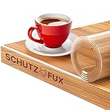 SCHUTZ-FUX Tischfolie 2mm transparent - Tischschutz mit schräger Kante,...