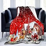WONGS BEDDING Kuscheldecke 150x200 Weihnachts Weihnachten Sherpa Fleece Decke...