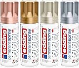 Permanent Spray Metallic Set edding 5200 Acryllack Premium MATT 4 x 200ml /...