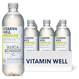 Vitamin Well - Geschmackvolles Vitamin Wasser mit B12, Biotin, Magnesium, Zink...