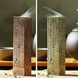 Buddhistische Räucherstäbchenbox mit Herz-Sutra-Design, Zinklegierung, Halter...