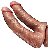 8.27'' Realistischer Doppeltköpfiger Flüssig Silikon Dildo Realistischer Dildo...