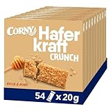 Haferriegel Corny Haferkraft Crunch, knackig mit wertvollem Hafer & Honig,...