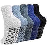PUTUO Kuschelsocken Flauschige Socken für Herren: Warme Dicke Antirutschfähige...