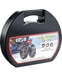 Lescars Anfahrhilfe Auto: Schneeketten Größe M für Reifen 205/55 R16 u.v.m....