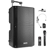 Vonyx VSA700-BP Partybox Bluetooth Lautsprecher groß mit Akku, 1000W, Mobile PA...