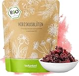 Hibiskusblüten BIO ganz und getrocknet 500g - Premium Hibiskus Tee -...