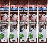 Quick Milk Schokolade 5 Beutel mit je 5 Halmen Magische Milch Trinkhalme...