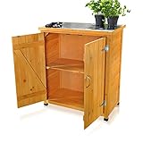 Melko Gartenschrank/Geräteschrank mit 2 Türen 75 cm × 40 cm × 90 cm (B x L x...