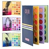 72 Farben Buch Lidschatten Palette, Gepresster Matter Schimmer Liedschatenpalete...