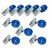 Amazon Basics Spanngurte mit Ratschenschloss, 6 m lang, 25 mm breit,...