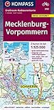 KOMPASS Großraum-Radtourenkarte 3702 Mecklenburg-Vorpommern, 1:125.000: 2...
