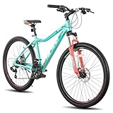 Hiland 26 Zoll Mountainbike für Frauen, 21-Gang mit Lock-Out-Federgabel,...
