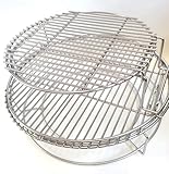 VBOYL 5-teiliges Edelstahl-EggSpander-Kit für Big Green Egg Large,3-Ebenen...