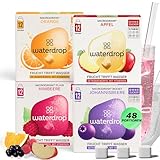 waterdrop® Apfel & Beeren Mix – 48 Waterdrop Würfel in 4 verschiedenen...