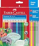 FABER-CASTELL 201540 - Buntstifte Set für Kinder und Erwachsene, 24-teilig,...