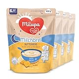 Milupa Milchbrei Butterkeks – Babybrei ohne Palmöl – Frei von...