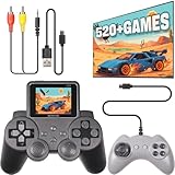 Arespark Retro Videospielkonsole, 3 Zoll Handheld Spielkonsole mit 2 Gamepads,...