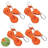 prota Abspannseile mit Seilspanner 4m, 4 Stück Reflektierend Abspannseile Seil,...