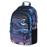 Baagl Schulrucksack für Jungen Mädchen Teenager - Skateboard Rucksack -...