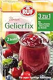 RUF Gelierfix 3 zu 1, veganes Geliermittel zum Einkochen und Gelieren von...