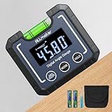 ALLmeter Digitaler Winkelmesser Digital Neigungsmesser Magnetfuß 4 * 90° Mini...