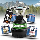 Magnum® Campingkocher inkl. 4 Gaskartuschen [Testnote: Sehr gut] Gaskocher...