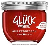 GLÜCK PASSIERT - aus Erdbeeren Fruchtaufstrich ohne Stückchen fein passiert -...