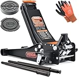 Verda Wagenheber hydraulisch 3T, 75-515mm, 2X Gummi, mit Schmiernippel,...