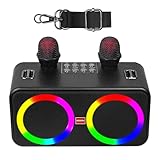 BONAOK Karaoke Mikrofon, Tragbare Karaoke-Maschine, Bluetooth-Karaoke-System mit...