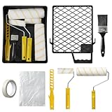 QILICZ Malerset Streichen,12 teilig Farbroller Set mit...